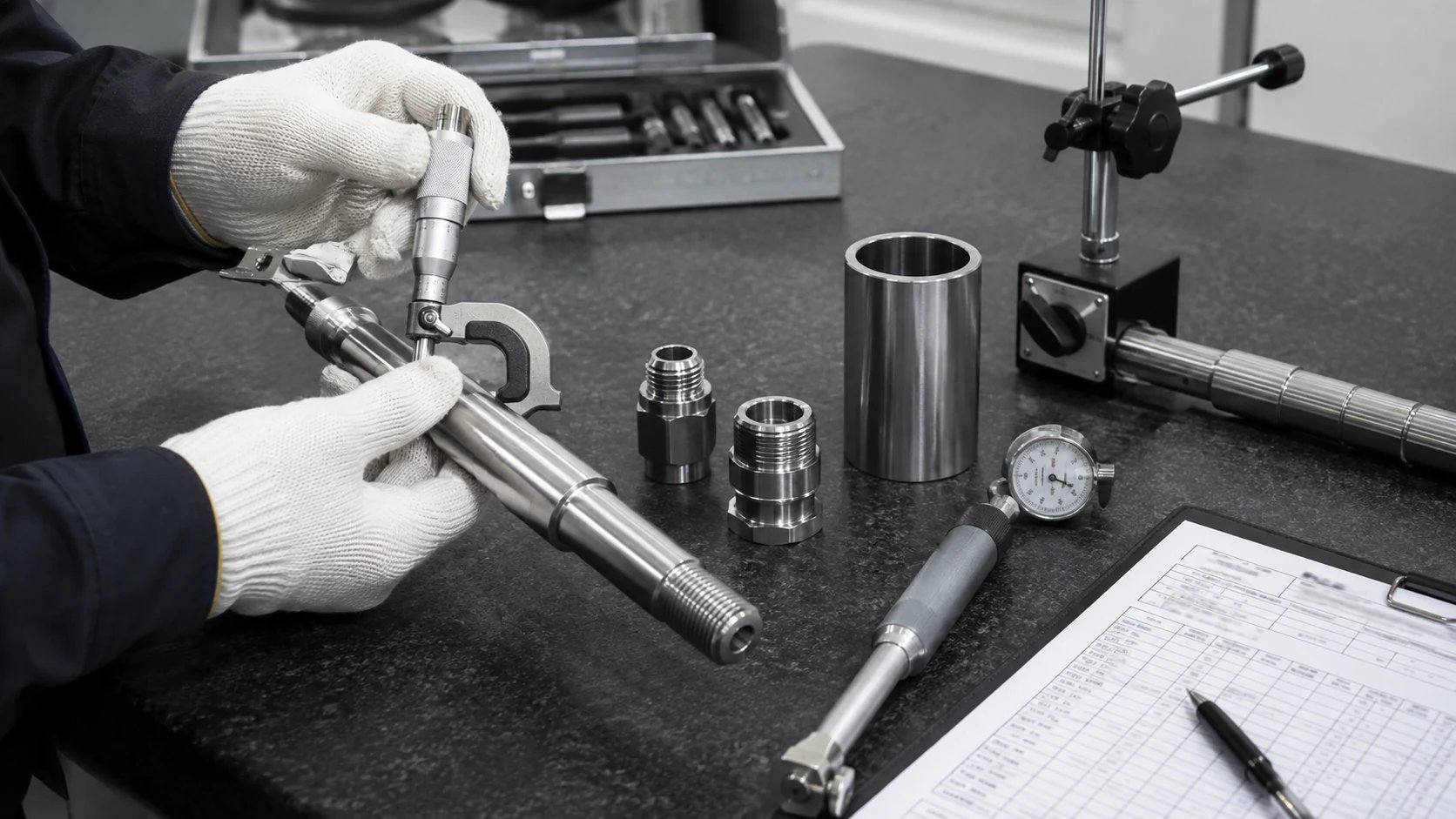 Inspection planning for precision shafts, sleeves and threaded connectors