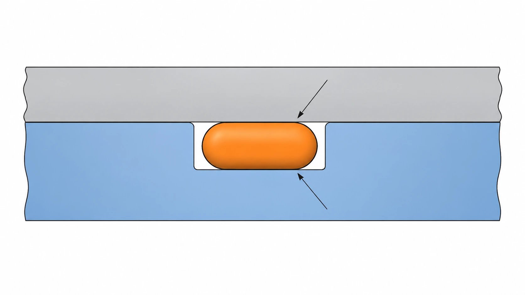 Conceptual static face-seal section