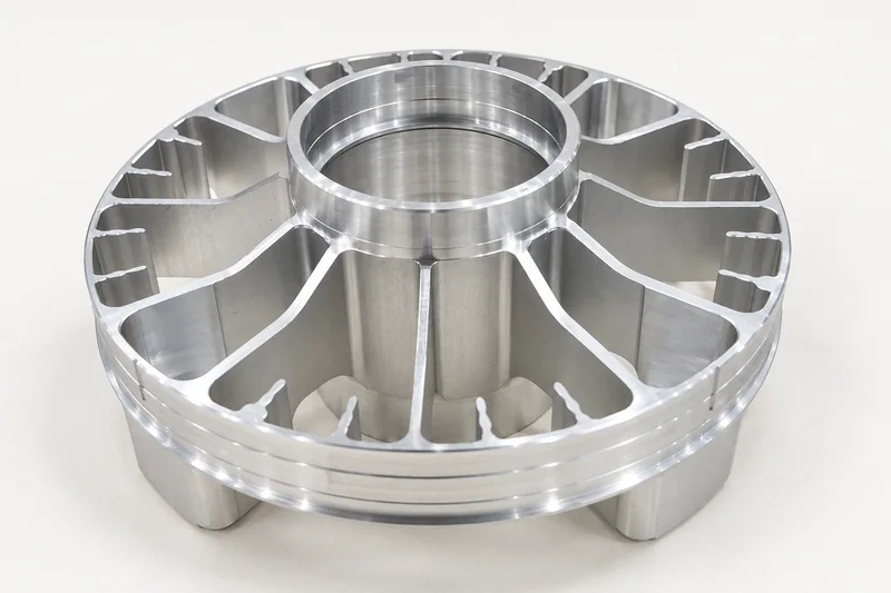 Housings & interfaces — representative CNC-milled component illustration