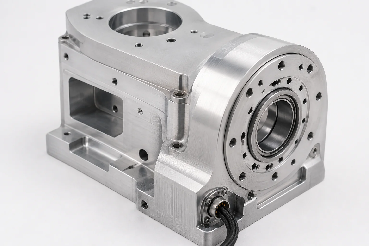 Detailed CNC machined component for Robotics & Automation